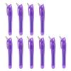 10Pcs Colorful Highlighter with Metal Round Keyring Chisel Tip Marker Pen Quick Drying for Scrapbooking Calendar Journal