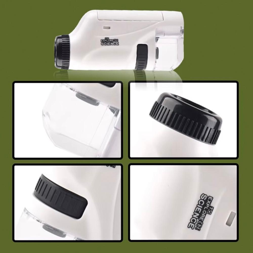 Mini Pocket Microscope Portable Educational Toy for Kids Gift