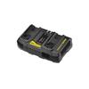 Double Charger 18v 4a - Stanley Fatmax - Compatible with All Batteries In the V20 Range - Sfmcb24-qw