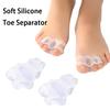 Men Women Orthotic Toe Insoles Silicone Three-Hole Toe Corrector Hallux Valgus Buffer Toe Separator Foot Care Products