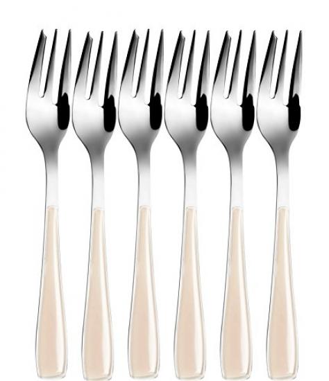 FOURCHETTE DE TABLE,Rainbow No.3-10PCS--Fourchette à Gâteau En Acier