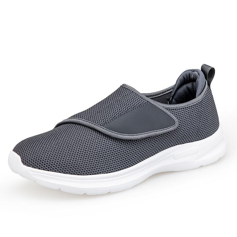 2025 Spring and Summer Elderly Shoes Widened Women's Shoes Mother Shoes Middle-aged and Elderly Travel Walking Shoes Velcro Men's Shoes