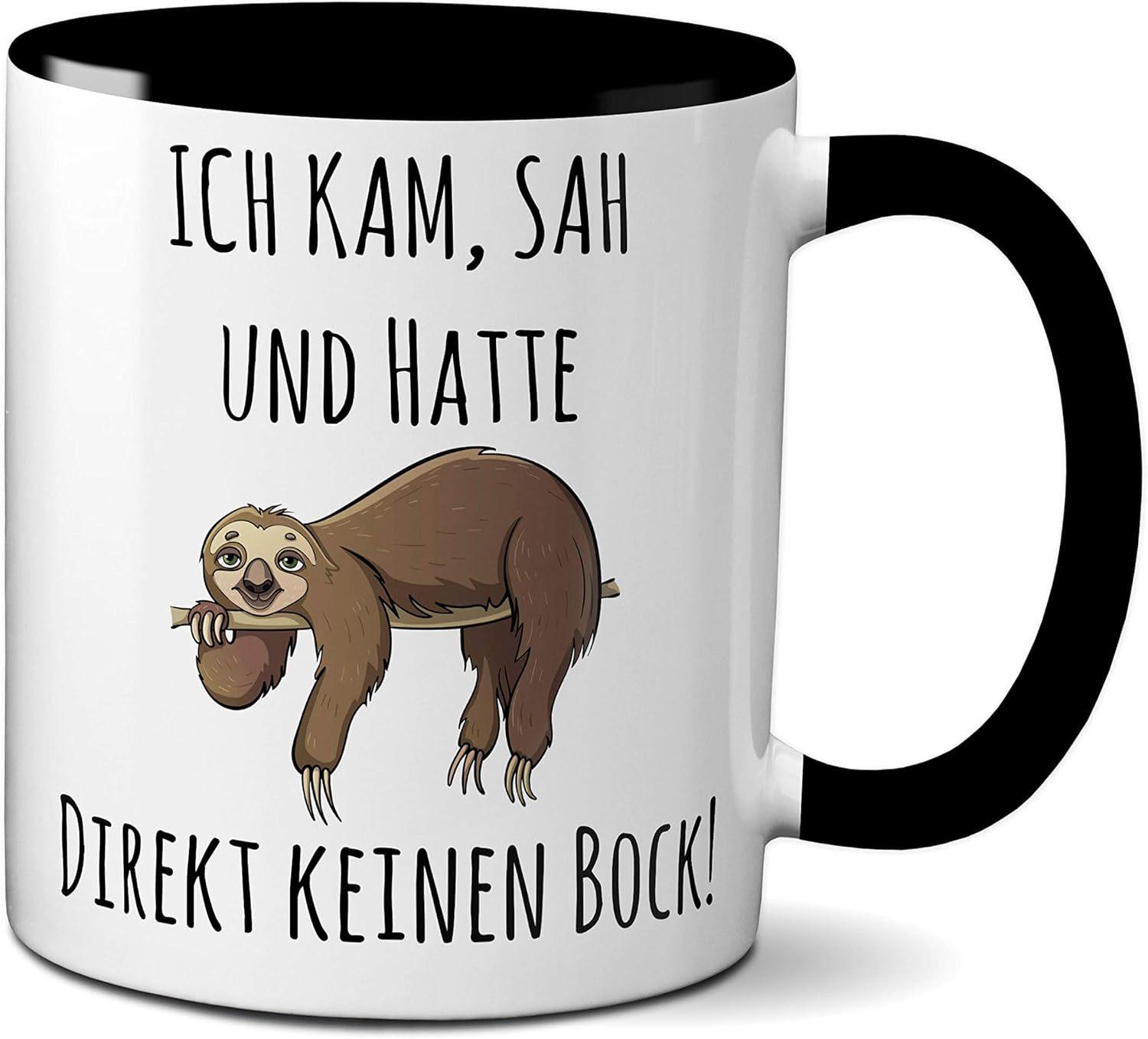 

Немецкий Немецкий Новый Ленивец Керамическая Кружка для Кофе Кружка для Чая Becher Tasse Ich 301-400ml чёрный