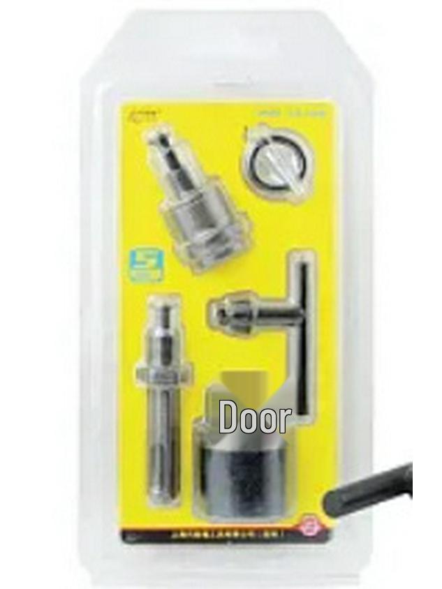 Peacock 5-Piece 3/8" Metal Ratchet Drill Chuck Set with 10mm Double Socket Electric Tool Clamping Accessories