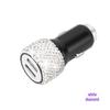 Diamond-Inlaid Dual USB Fast Car Charger with Smart Multi-Function Adapter