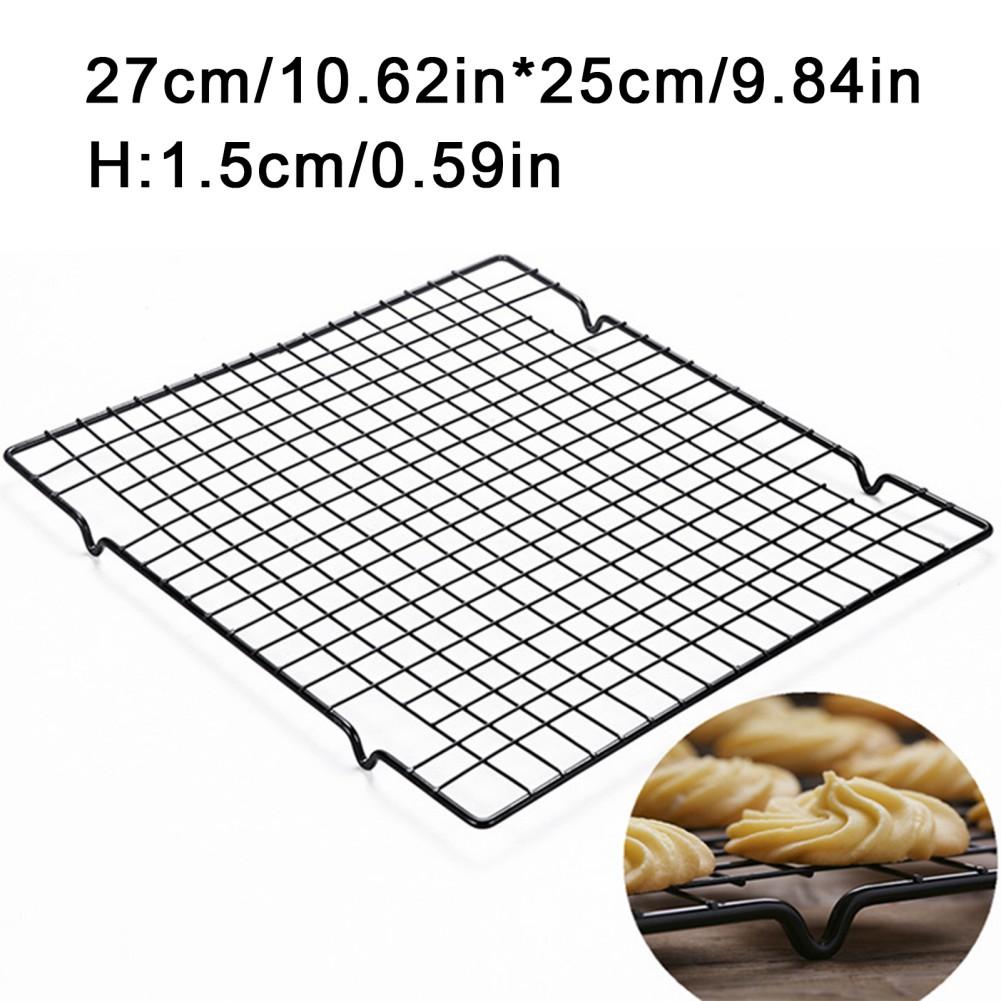 Stainless Steel Cooling Rack Wire Grid Cake Food Rack Oven Safe Kitchen Baking Pizza Bread Barbecue Holder Shelf
