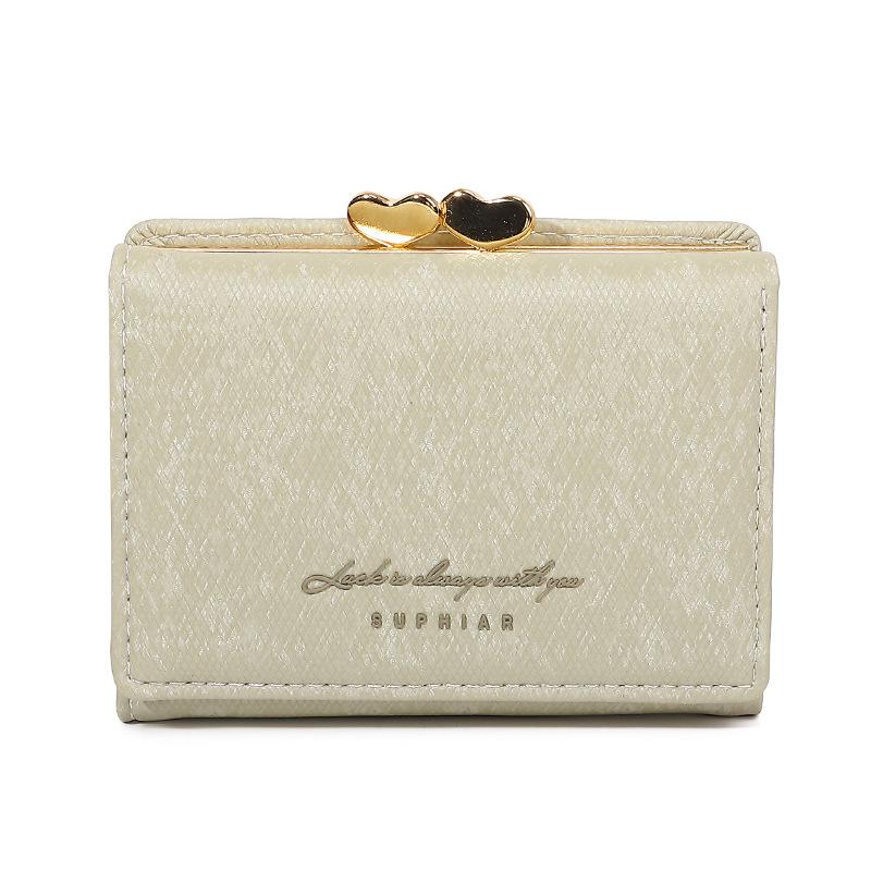 Flannel Card Bag, Premium Sense, Three-fold Wallet, Change Bag, Large Capacity, Multi-function, Women's Wallet.