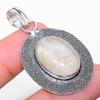 Golden Rutile Gemstone Handmade 925 Sterling Silver Jewelry Pendant 1.97"