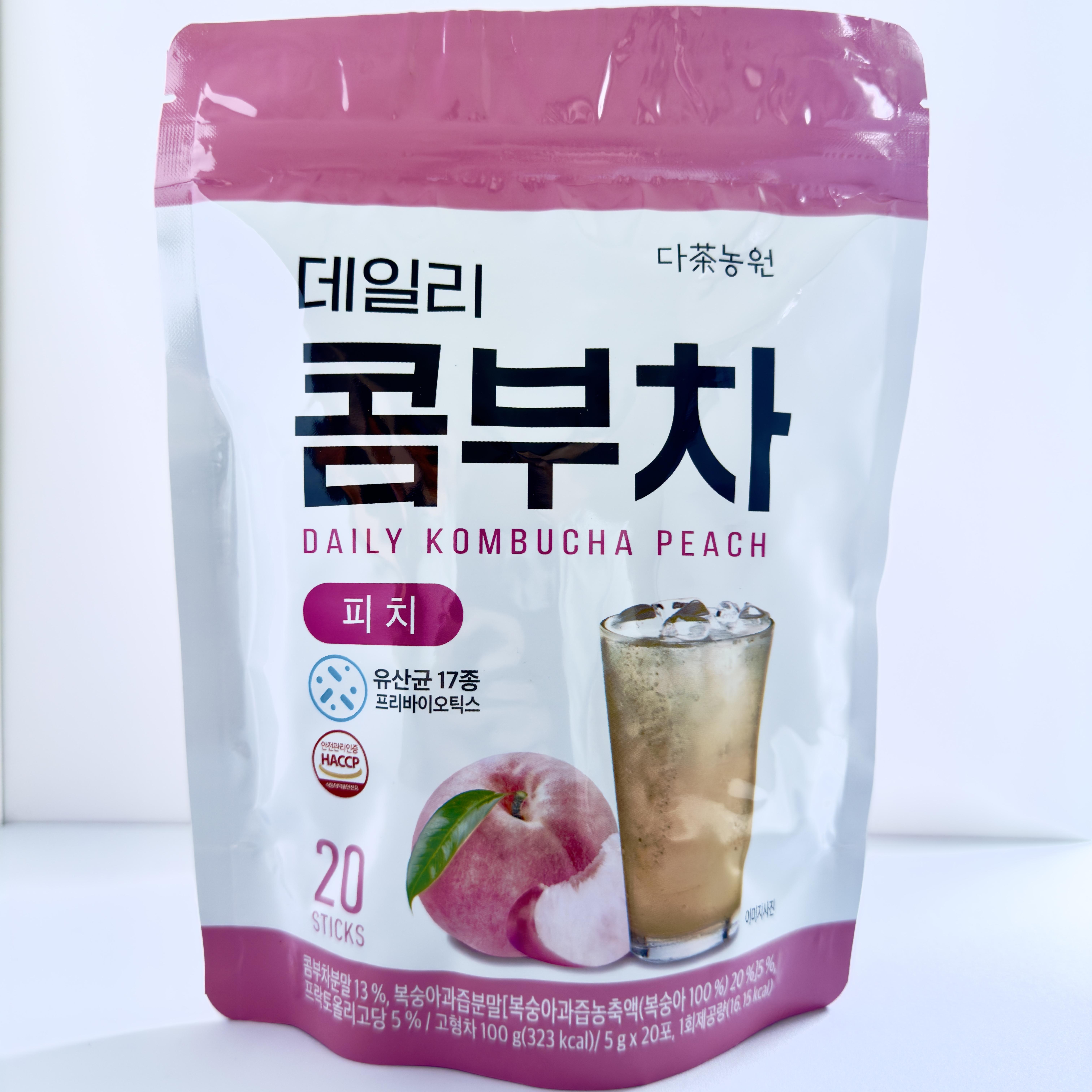 

DANONGWON Daily Kombucha Fruit Tea 5 г x 20 стиков/8 видов 100g