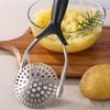 Non-Slip Handle Potato Masher Comfort Grip Garlic Press Fruit Masher Vegetable Smasher  Meat