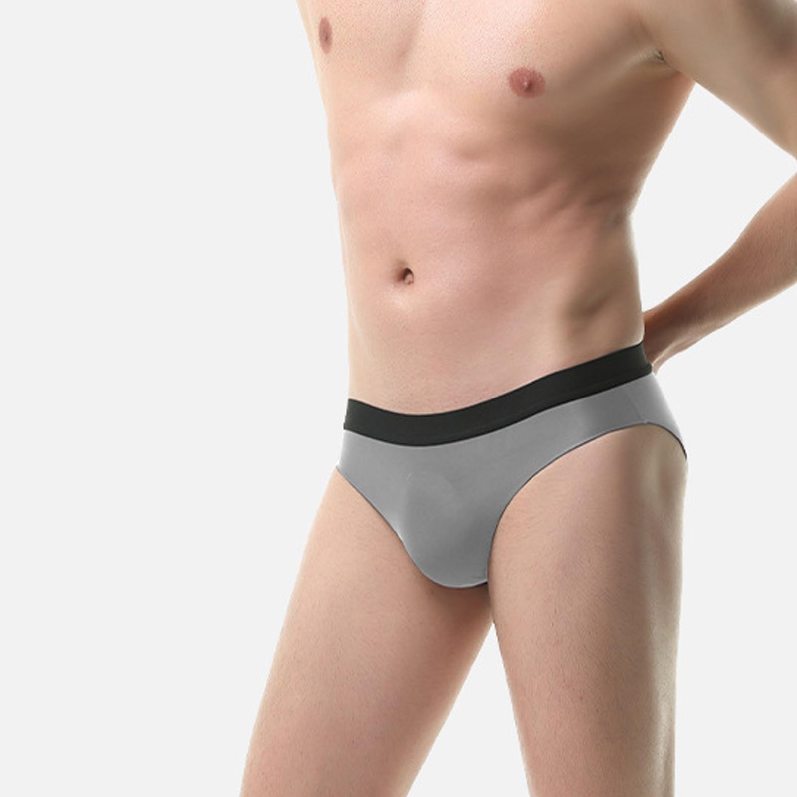 Мужское летнее прохладное мягкое удобное нижнее белье бесшовные дышащие ультратонкие — фото 6