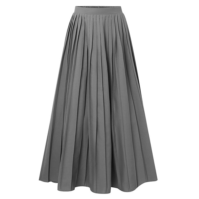 ZANZEA Lässige, elastische Taille, einfarbig, lockere, lange Röcke für Damen