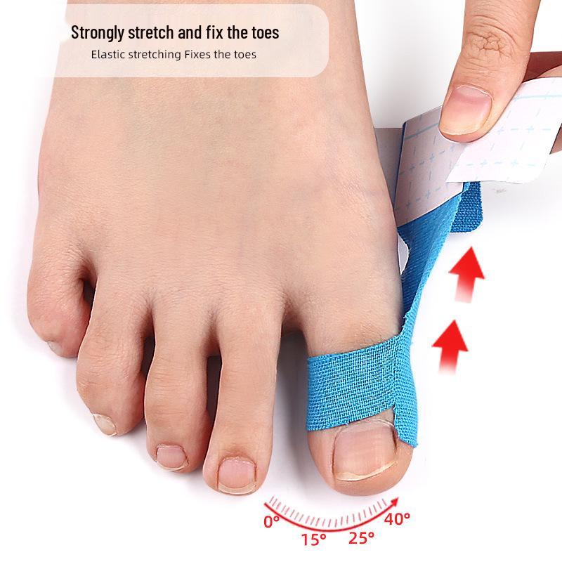 Elastic Toe Protector with Anti-Friction Tape for Bunion Support