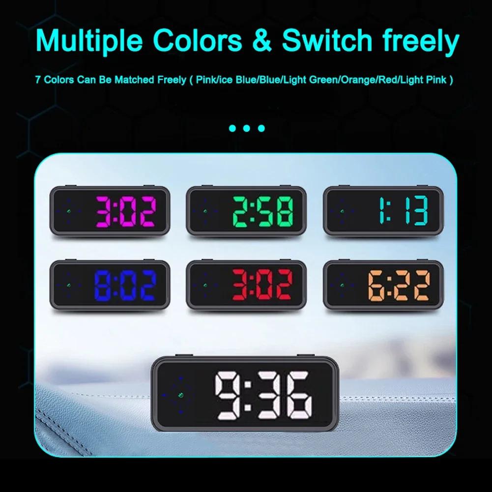 1pc Car Head-up Display with Compass Colorful LED Display Windshield Speed Projector Digital Car HUD Car Electronics Accessories