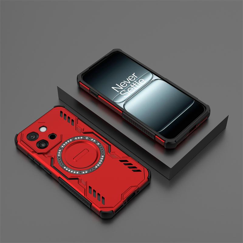 Shockproof Armor Case For OnePlus 13S Magnetic Adsorption Wireless Charge Cover OnePlus 13S Case For OnePlus 13S Case 6.32 inch