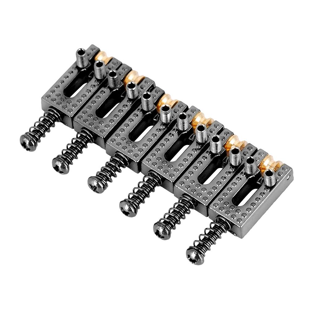 6PCS Guitar Saddles with Roller Bridge Guitar Repair Parts