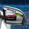 HLLQ9 2pcs Car Rearview Mirror Rain and Snow Protection Cover Sunshade For Skoda Octavia Rapid Fabia 1 2 3 A4 A5 MK2 Kodiaq Superb 3