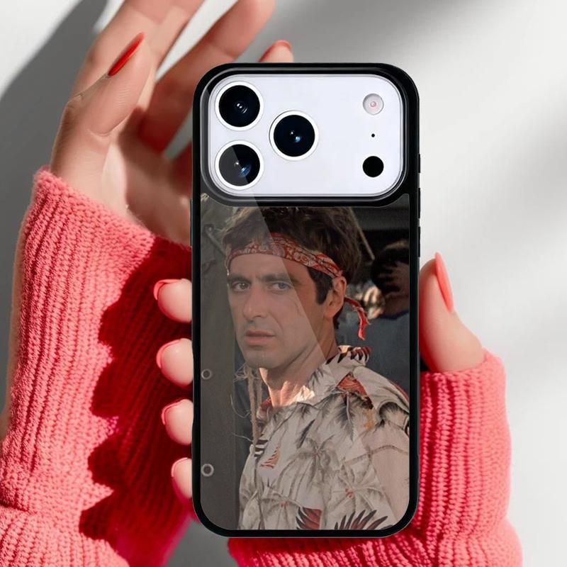 Al Pacino Scarface Bumper Phone Case for iPhone 17 16 15 14 13 Pro Max Back Cover for 12 11 Pro Coque