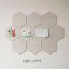 Hexagonal Colored Felt Boards: Sound-Absorbing, Adhesive Wall Decor for Photos and Messages