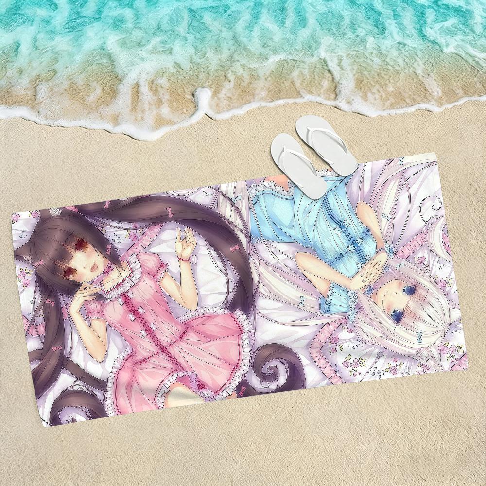 Beautiful Girl Anime N-Nekopara Towel Towels For Beaches Yoga Studios Gyms Hot Springs Swimming Pools And Picnics