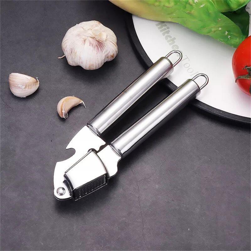 Zinc Alloy Garlic Press Manually Mashed Garlic Machine Garlic Crusher Handheld Cooking Ginger Crusher Kitchen Tools