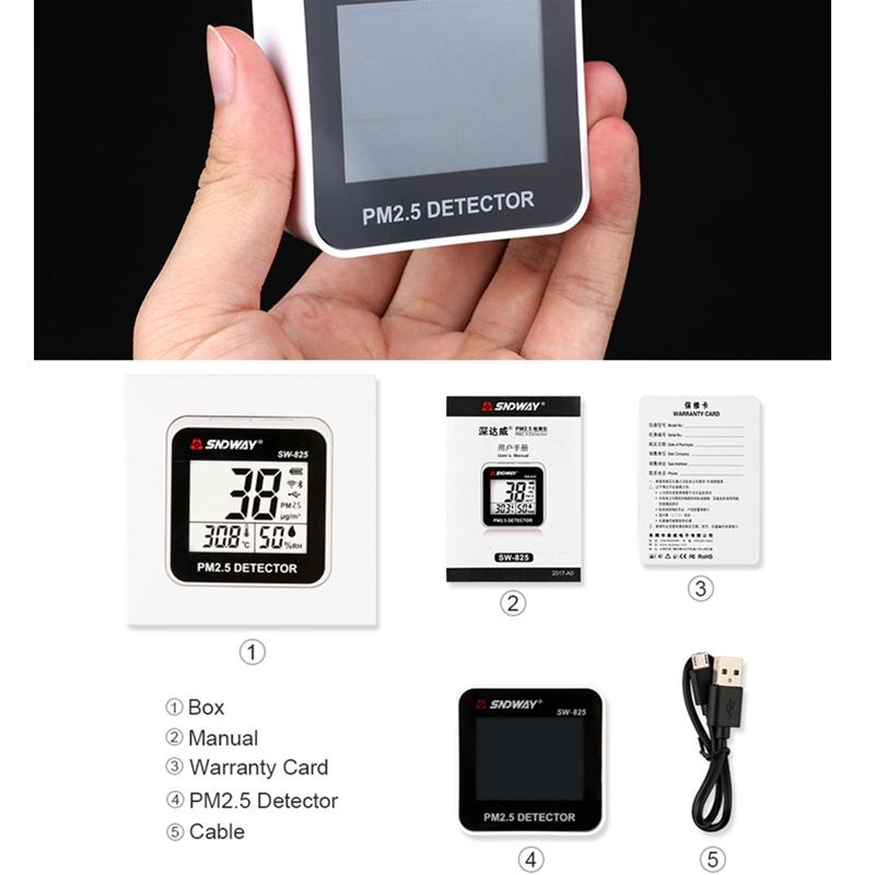 Zerodis Air Detector Carbon Dioxide Wall‑Mounted CO2 HCHO PM 2.5 Accurate Tester USB Charging Sensor Alarm Air Quality Monitor for House Office Factory Zerodis Air Detector Carbon Dioxide Wall‑Mounted CO2 HCHO PM 2.5 Accurate Tester USB Charging Sensor Alarm Air Quality Monitor for House Office Factory