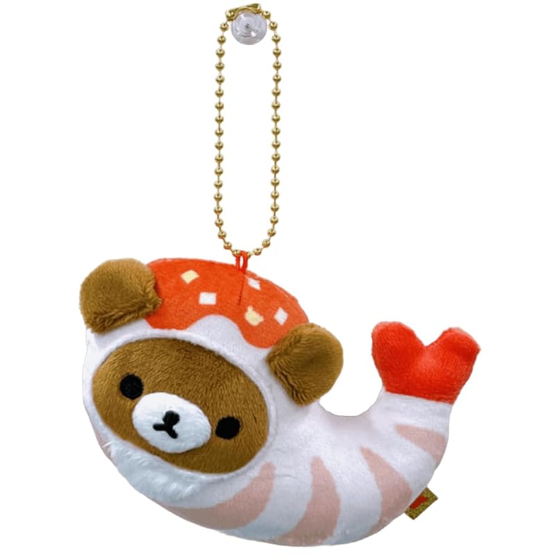 

[San-X] rilakkuma more! Chinese series! hanging stuffed toy Shrimp chili (chairoi koguma) stuffed toy Height approximately 70mm MO87801