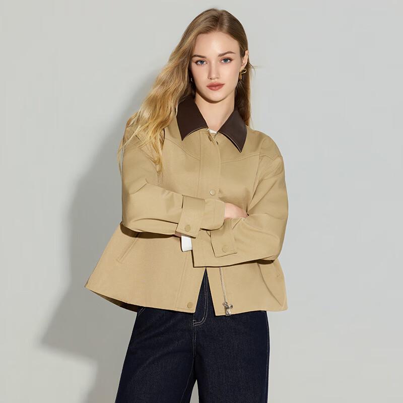 TaTu Women's Spliced Design Commuter Jacket