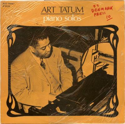 LP Record ART TATUM  Piano Solos JP5005 Jazz Piano 1978 Denmark Jazz Used