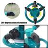 Two-color 360 Degree Rotating Three Nozzle Garden Sprinkler Automatic Watering Lawn Tool