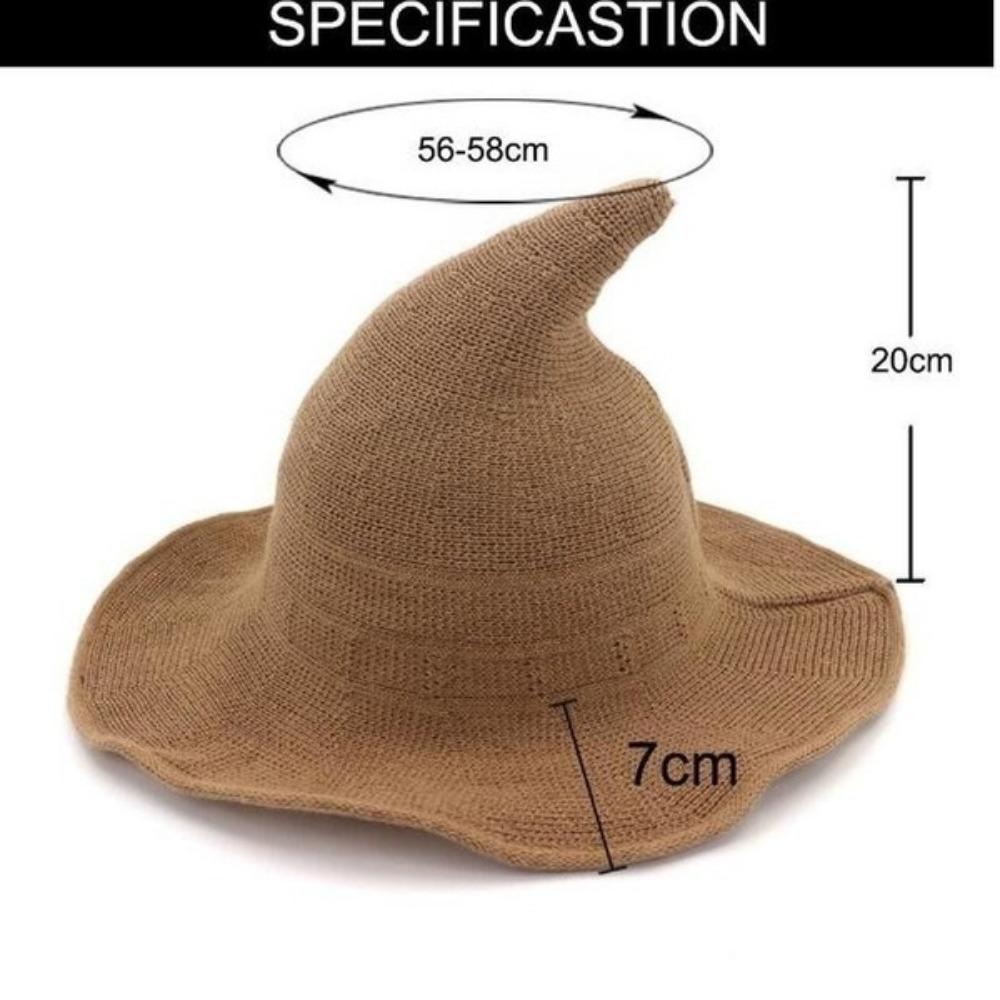 Halloween Chapeau de Sorcière Pliable Fête Chapeau de Sorcière Tissu Oxford Noir Chapeaux de Sorcière Accessoire Décoration