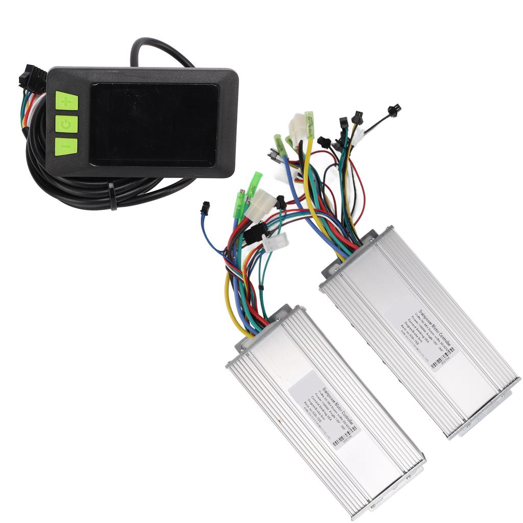 36V 48V 1000W Dualantriebsmotor Bürstenloser Controller LCD-Display Farbbildschirm Kit für Elektro