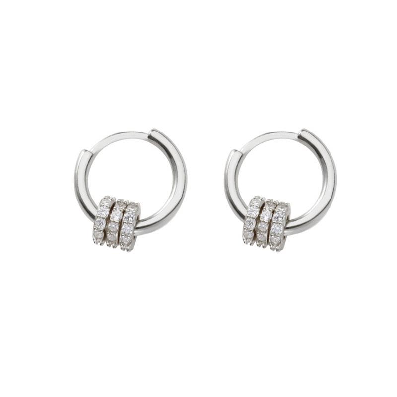 Korean Trendy Multi-Wear Diamond-Studded Dangle & Ear Cuff Earrings for Women