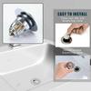 Universal Pop-Up Bathroom Sink Stopper Odor-Resistant Press-To-Close Drain Plug for Washbasin Accessories Hair Catcher Strainer