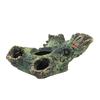 Decaying Trunk Aquarium Hide Decorative Betta Fish Hideout with Multiple Holes