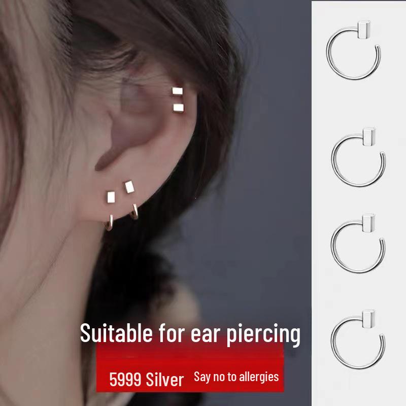 S925 Sterlingsilber Luxus Ohrklemme für Damen - Chic, Retro, Nicht-Gepierctes Design