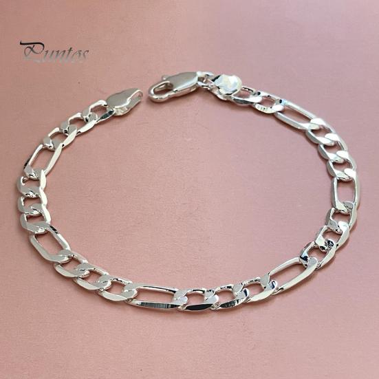 Bransoletka Unisex Pusta Gruba Łańcuch Połysk Styl Hip Hop Regulowane Dopasowanie Biżuteria na Nadgarstek na Wakacje Praca Codzienne Noszenie Prezent na Rocznicę Urodziny