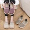 Women's Fly Weave Shoes 2026 Autumn New Outdoor Non Slip Soft Sole Slip on Flats Lightweight Comfortable Breathable Casual Shoes