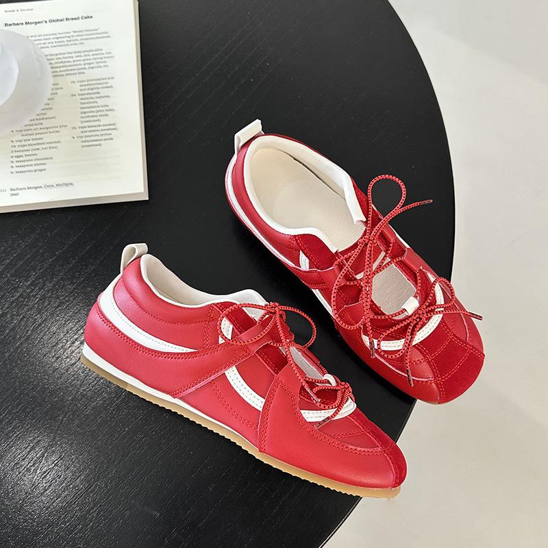 Mary Jane Ballet 5cm Jurchen single wind shoes casual shoes sweet sister leather sports Korean version inner height increase silver German trai