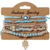 Bohemian bracelet creative tassel multi-layer beaded bracelet