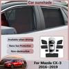 For Mazda CX-3 CX3 2018 2016~2019 Car Sunshades Privacy Mesh Curtains Windshield Heat Insulation Sunscreen Visors Accessories