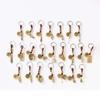 Creative Personality Brass Five Emperors Coins Keychain with Gourd & Winnowing Basket Pendant