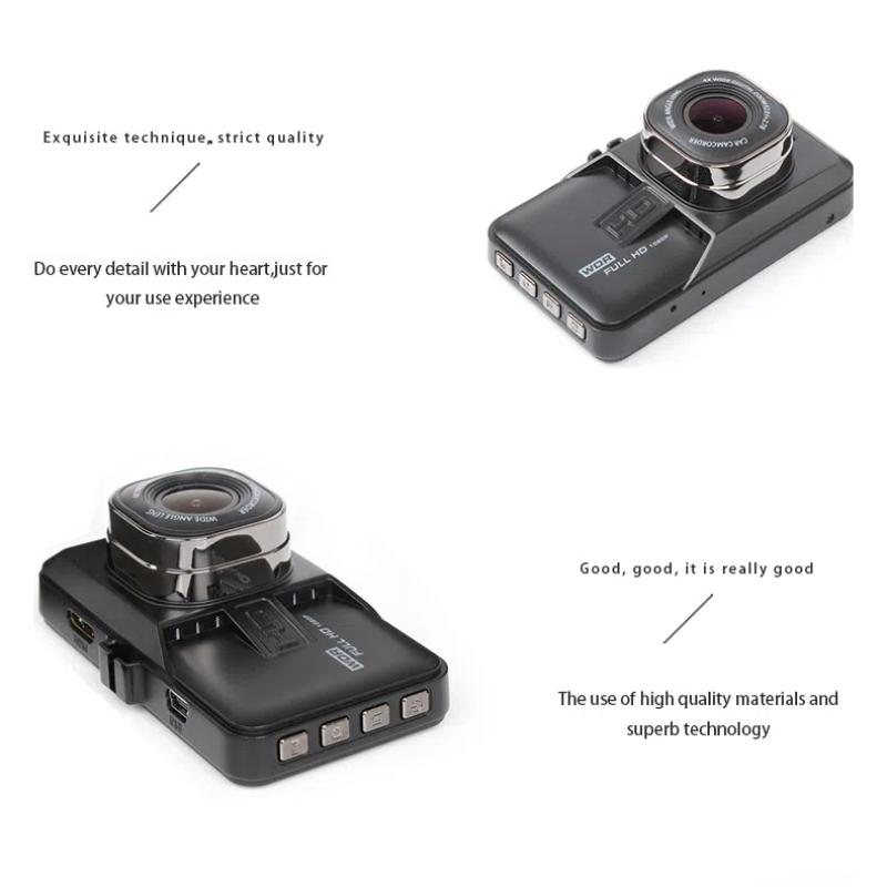 Dashcam with HD Night Vision, 170-degree Wide-angle Camera, Parking Monitoring Recorder