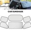 Suction Cup Car Window Screen Side Sun Shade, Mesh UV Block Curtain for Rear Protection Visor Seat, Heat Insulation Sunshade Baby Travel, Interior