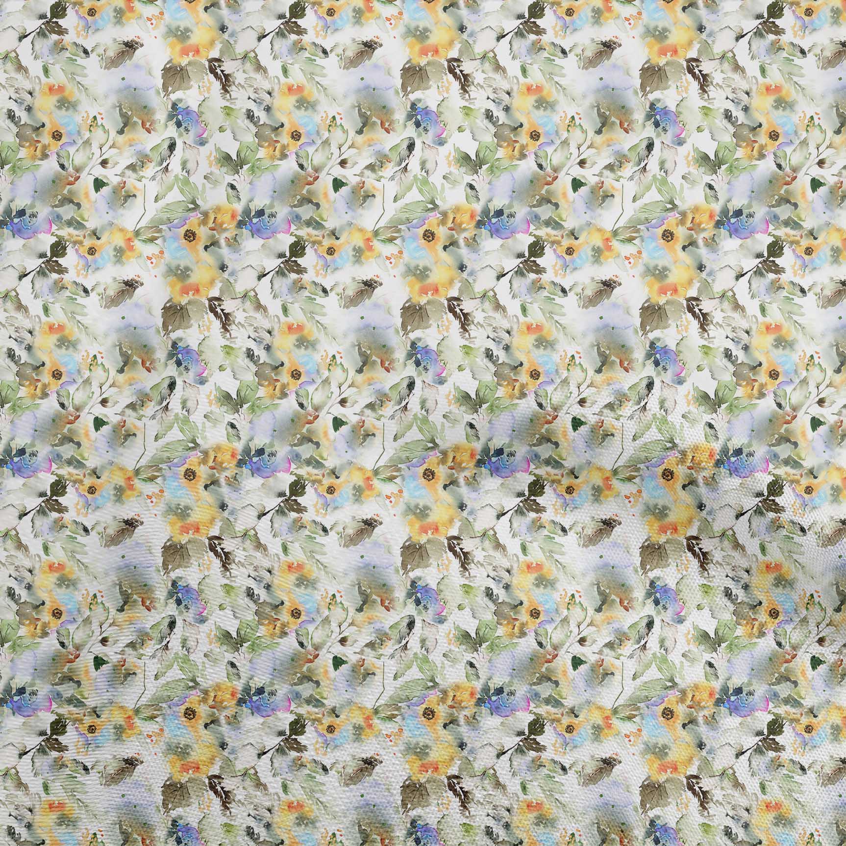 

oneOone Тканина Cotton Flex Dusty Blue Fabric Abstract Watercolor Floral Тканина для пошиття друкованої тканини для рукоділля у дворі 40 дюймів 42 Inch Wide - Viscose Chiffon жовтий