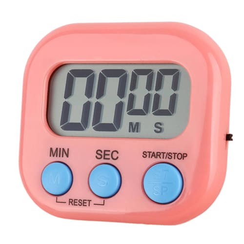 Humkopnl Magnetic Timer with Large Display, Countdown Function, and Magnetic Back | Portable Egg Timer/Stopwatch with Bracket for Cooking, Exercise, a