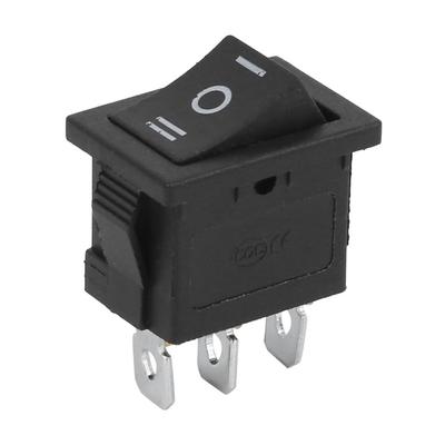 10Pcs KCD1 Mini Rocker Switch 6A250V 10A125V 3 Pin 3 Position Boat Rocker Switch Square Black Toggle ON-OFF-ON Home Appliances