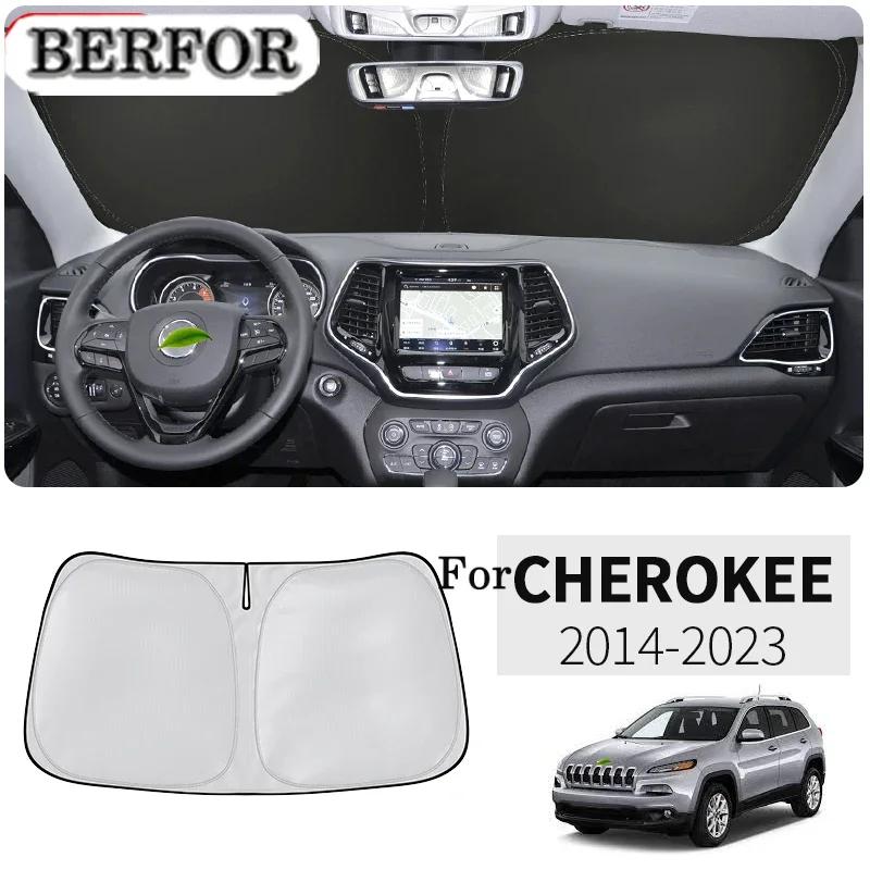 Car Nano-ulat Windshield Sunshade Front Window Sun Shade Visor Auto Interior Accessories For Jeep Cherokee KL 2014-