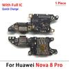 Neu Für Huawei Nova 5 5T 7 7i 8 8i 9 10 Pro SE 5G USB-Ladegerät Dock-Anschluss Ladeanschluss Mikrofon Flexkabel