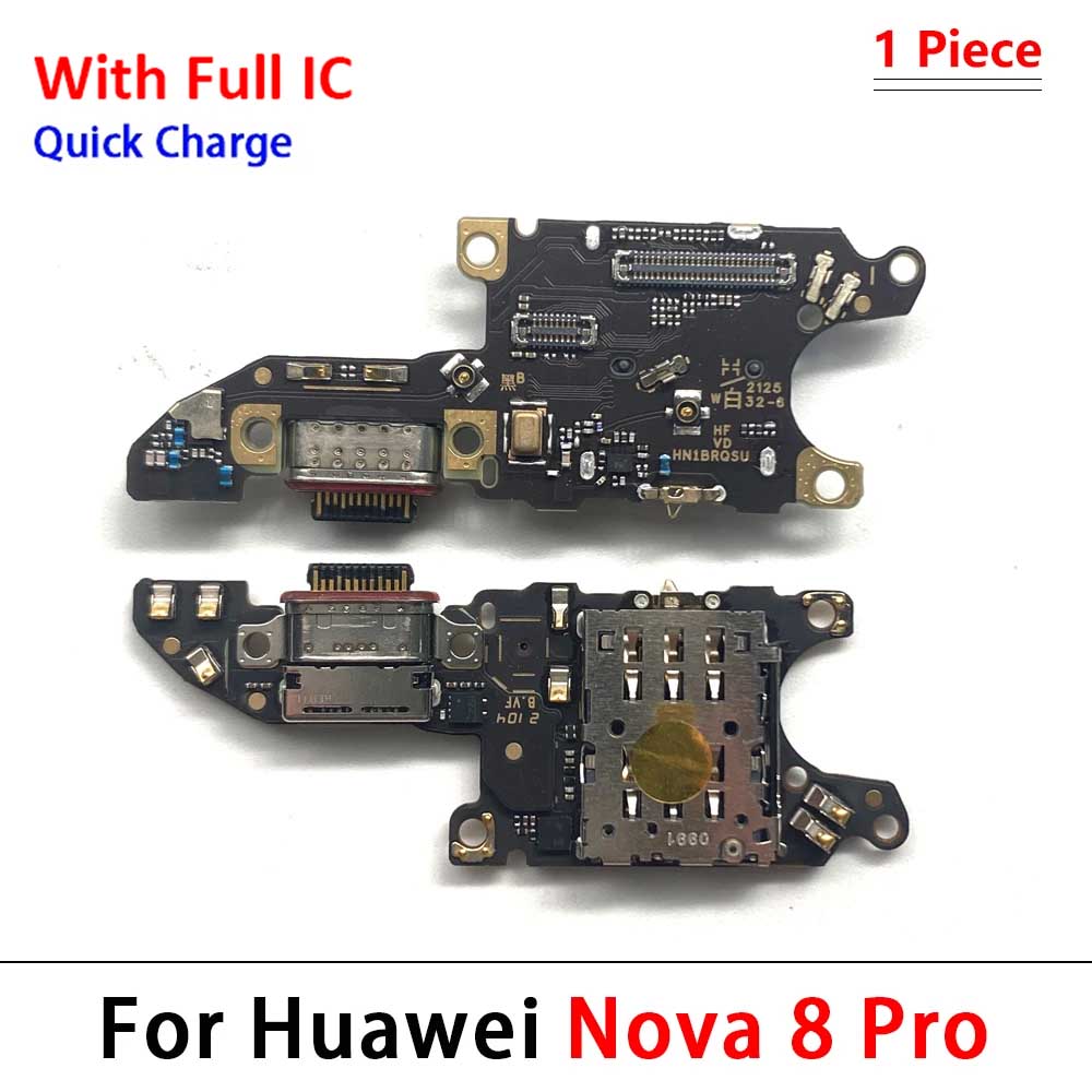 Neu Für Huawei Nova 5 5T 7 7i 8 8i 9 10 Pro SE 5G USB-Ladegerät Dock-Anschluss Ladeanschluss Mikrofon Flexkabel